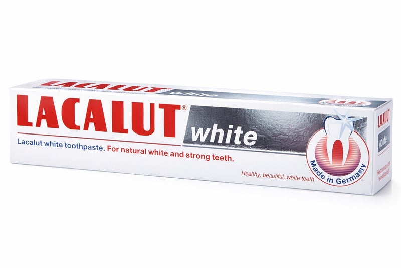 LACALUT White Toothpaste 75ml  Whitening Formula for Strong And Clean Teeth - Image 1
